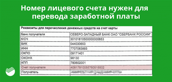 Чтобы перевести зарплату на карту, необходим индивидуальный номер счета