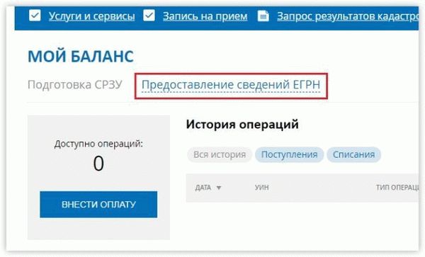 Информация из ЕГРН