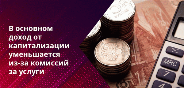 Комиссия взимается за снятие средств с вклада и за начисление процентов по вкладу. Это оговаривается в договоре, но приводит к снижению дохода