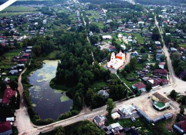 Вид Костромской области с высоты птичьего полета